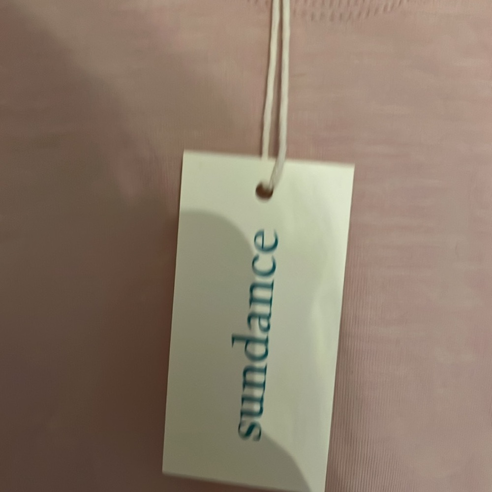 Sundance Cozy Canyon  long sleeve ombré crocheted sleeves pink Size S NWT - Picture 5 of 8